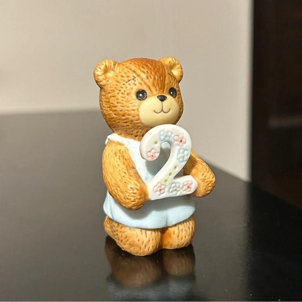 Enesco Lucy and Me Bear Figurine: 2nd Birthday Collectible